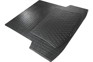 ‎WALSER Walser Kofferraummatte Safeguard, Größe L 130 x 120 cm, universal zuschneidbare Gummimatte, universeller Kofferraumschutz, Antirutschmatte