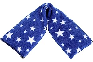 TEXTILES101 Microwavable Unscented Wheat Bags, Printed Fleece Microwave Heat Pack for Back, Neck, Joints and Shoulder Pain Relief 44cmx13cm (Stars Royal)