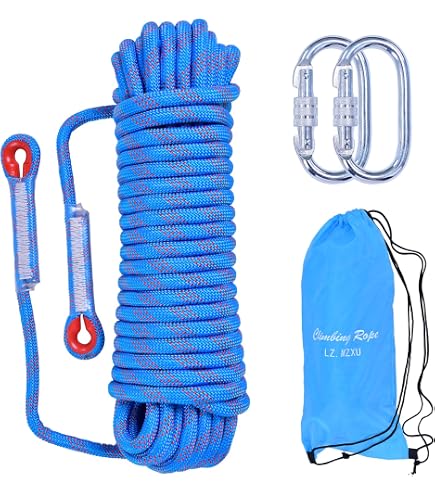 Cuerda Dinámica De Escalada 10.5 Mm X 30 M - Resistencia 24 KN Para Montañismo, Roca Y Rescate