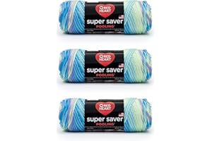 Red Heart Super Saver Yarn, 3 Pack, Stillwater 3 Count