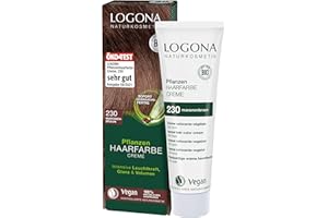 LOGONA Naturkosmetik Coloration pour cheveux végétale - Marron marron marron - 150 ml - Luminosité intense, brillance et volume - Sans ammoniaque - Végétalien et naturel