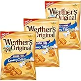 Sugar Free Werthers CreamyToffees 80g Bag x 3