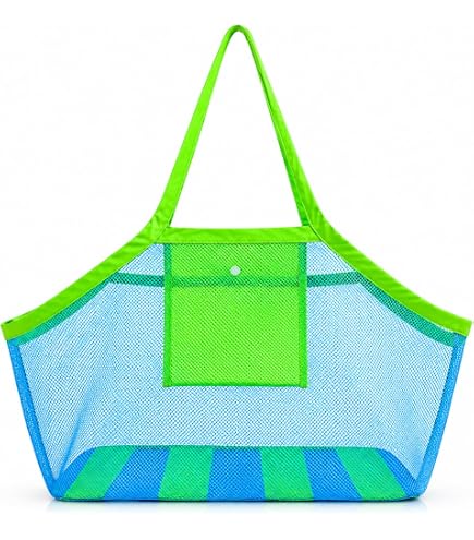 JOUET DE PLAGE,L--Sac en filet de plage pour enfants, sac de rangement JOUET DE PLAGE,L--Sac en filet de plage pour enfants, sac de rangement