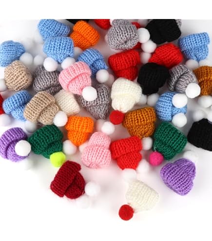 LYQNIHOB 20 Pcs Mini Bonnets En Laine Pour Poupées, Décoration