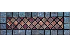 Nicoman Elegancka płytka wytrzymała mata wejściowa wycieraczka barierowa przyjazna dla środowiska skrobanie i antypoślizgowa wycieraczka do wewnątrz i na zewnątrz - wąska (75 x 25 cm) szara