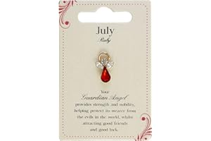 Guardian Angel July Birthstone Angel Pin With Gem Stone Sentimental Gift Idea