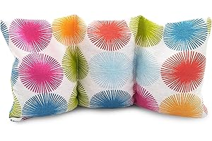 EMBROLLO Saco térmico semillas microondas (30x15cm). Sin aroma, saquito relleno semillas de trigo. Cojín calor cervical cervicales lumbar cuello espalda tripa menstrual colicos (Circulos)