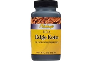 Fiebing's Black Edge Kote, 4 Oz. - Color Coats Leather Edges by Tandy Leather