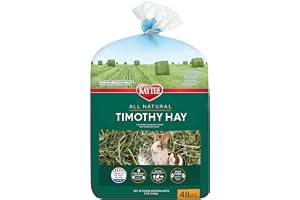 Kaytee All Natural Timothy Hay for Guinea Pigs, Rabbits & Other Small Animals, 48 Oz, 100037001