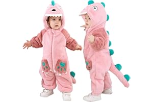 Doladola Babyspielanzug Tier overall Spielanzug Schlafanzug Flanell Frühling Strampler Pyjama Bekleidung Karikatur Tier Jumpsuit für Baby mädchen und Junge