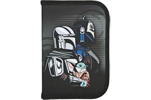 Scooli - Wypełniony piórnik szkolny Star Wars – piórnik z wysokiej jakości długopisami i akcesoriami – idealny do szkoły, na czas wolny i w podróży – od 6 lat