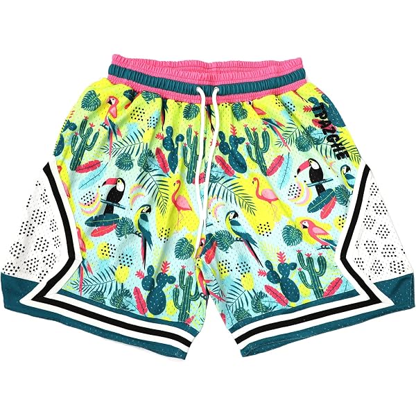 FRAUIT Herren Sport Shorts - Lose Schnelltrockner Für Outdoor, Basketball & Training (mit Kordelzug)