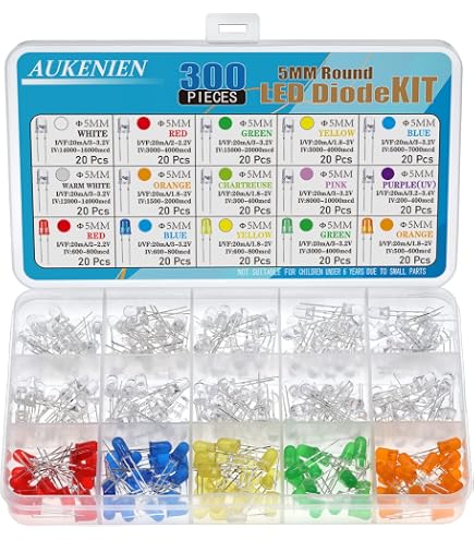 10X Led 3mm, DUO Bi-Color Led (rot - grün, 3-polig, kathode) - E208