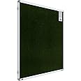 Pragati Systems® Prima Fabric Pinup Board for Home, Office & School with Heavy-Duty Aluminium Frame | Display Board Organizer for Photos, Notes, to Do Lists | Large Size 3x4 Feet (Pack of 1), Green