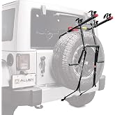 Allen Sports Deluxe 2-Bisiklet Yedek Lastik Monteli Taşıyıcı, Model 322DN, Siyah