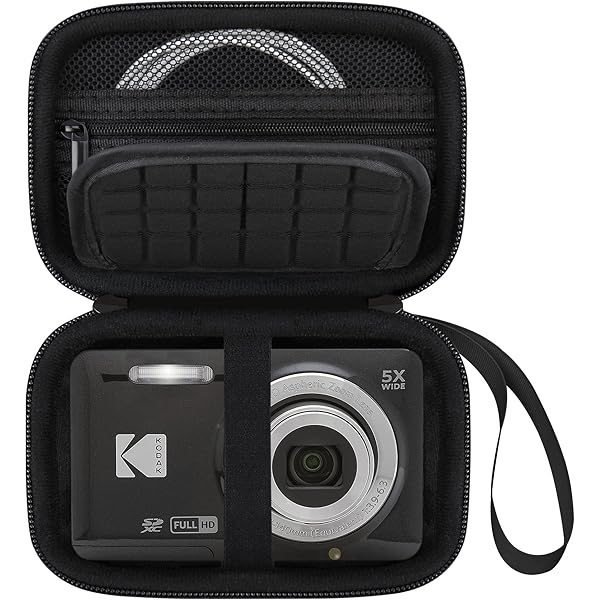 Kodak Digital Camera Case BOVKE Travel Case For KODAK PIXPRO Friendly Zoom FZ45 FZ55 Digital Camera, Portable Hard EVA Carrying Case Storage Bag With Strap, Mesh Pocket For Accessories, Battery, Card, Cable - View #14