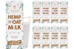 GAIA'S FARMING CO. Barista Oat Milk - Gluten Free & Low Calorie with Hemp Milk - Nut, Soy, Dairy & Lactose Free Vegan Milk Alternative with, Omega 3 & 6 by Gaia’s Farming Co.