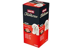 ANIMONDA VOM FEINSTEN vom Feinsten Senior karma dla psów animonda z wołowiną i kurczakiem (6 x 150 g), karma dla psów od 7 lat od animonda, bez zbóż i cukru, świeże, mięsiste składniki