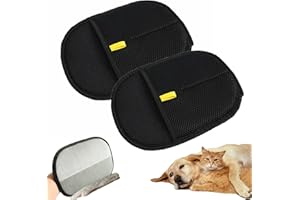 Jinfanshurich Haarentfernungs Handschuh für Haustiere, als Hundebürste und Katzenbürste nutzbar, waschbar und wiederverwendbar. Geeignet für Sofas, Bettwäsche, Kleidung, Grooming Gloves