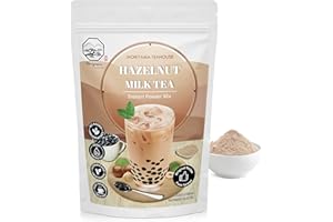 Hazelnut Bubble Milk Tea Instant 3in1 Powder Mix - 1kg (33 Drinks) | For Boba Tea, Milkshake, Blended Frappe and Bakery | Authentic Taiwan Recipe | 0 Trans Fat, No Preservatives by Moriyama Teahouse
