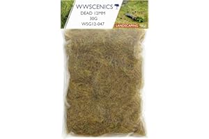 WWS WAR WORLD SCENICS WWScenics | 12mm Secca Erba Statica | 30g | WSG12-047 | Materiale Realistico Modello Scenario