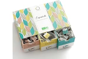 ORIGEENS Cofanetto te BIO L’Essenziale | Assortimento di Te Verde - Rooibos - Nero - Bianco | Confezione Regalo