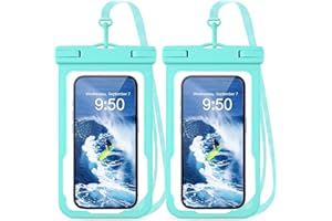 MR.LUYU Pochette Étanche Smartphone, Lot de 2 Sac Étanche IPX8 Pochette Telephone Portable Housse Étanche pour iPhone 15 Pro Max 14 Pro 13 Galaxy S24 S23 Ultra, Jusqu'à 6.9"