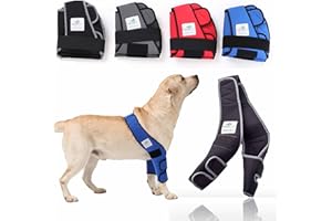 NATURE PET Tutore Contro piaghe da decubito/tutore per calli/Benda per Il Gomito/tutore per Cani con igroma - Rosso - M