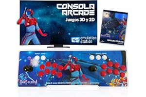 Unicview Maquina Arcade, Xain'd Sleena, 25.000 juegos ordenados por orden alfabético y sin duplicidades, 8 botones de juego, Retroarch, EmulationStation