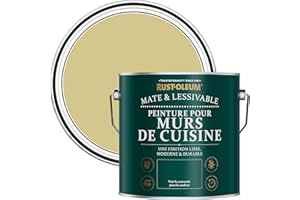 Rust-Oleum Peinture Verte Lessivable pour Murs de Cuisine, Finition Mate - Wasabi 2.5L