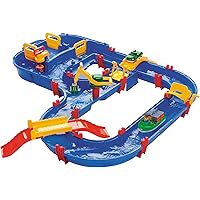 Aquaplay 8700001528 - Wasserbahn Set "Megabridge", 32-teilig
