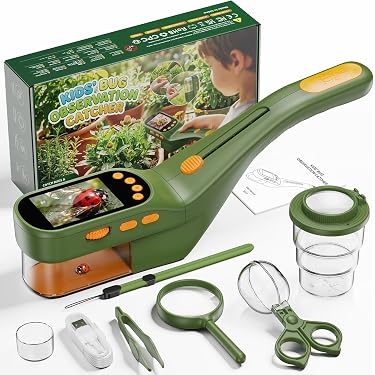 Ensemble Explorateur Extérieur Jouets, Kit Explorateur Enfant avec Boîte d'observation Insectes, Loupe, Cartes Connaissances . - Jeux - Jouets Ensemble Explorateur Extérieur Jouets, Kit Explorateur Enfant avec Boîte d'observation Insectes, Loupe, Cartes Connaissances . - Jeux - Jouets