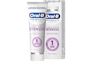 Oral-B Pro 3D White Clinical Blanqueamiento Intensivo Pasta De Dientes Blanqueadora, Elimina Las Manchas Superficiales, Dentífrico Blanqueante Con Sabor a Menta Siempreverde, 75 ml