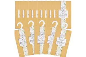 GOPERFUMME 15pcs Duftsachet, Schrankdeo Natürlichen Geruch Sachet, Wäscheduft Schrank Duftsäckchen Kleiderschrank Dufterfrischer, Duftbeutel Kleiderschrank Duft Hanging Beutel, Schrankduft Frische (15jasmine)