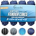 Premium Fender Line 3/8'' x 6' (4 PK) | Double Braided Nylon Boat Lines & Ropes for Docking, Pontoons, Jet Skis & PWC | Low Stretch, High Shock Absorption | Marine Boat Ropes for Docking
