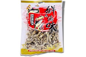 BLUE NILE FOODS Ikan Bilis Dried Anchovies with Head On – Medium Size, Crispy & Flavorful – Perfect for Snacking, Cooking, Fried Rice, Soups & Asian Dishes – 100g Pack
