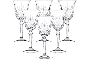 LORREN HOME TRENDS Lot de Verres à vin - Cristal RCR - Collection Melodia Water Red Wine Stem