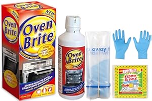 TOPEST Oven Cleaner- Heavy Duty Oven Cleaning Kit - 500 ml Bottle – Bags for Rack and Gloves Included - Complete Oven Cleaner Set with 1 Pack Power Cleaning Cloth