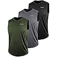 NELEUS Men's 3 Pack Dry Fit Athletic Muscle Tank Workout Gym Shirt