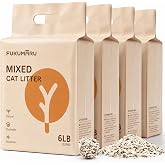 FUKUMARU Tofu Cat Litter 10.8 kg &ndash; Clumping Cat Litter, Apple Wood Pellet Mix, Dust Free and Easy to Chip, Odor Control, Can