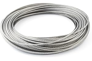 DQ-PP 25m fune metallica in acciaio 1mm Filo: 7x7