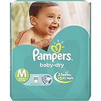 Pampers Taped Diapers Medium, (MD), 20 count