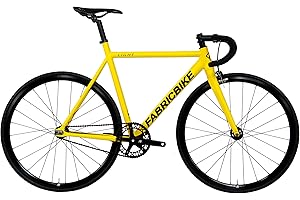 FabricBike Light PRO – Fixed Gear Bicicletta, Single Speed Fixie Completa mozzo, Telaio in Alluminio e Forcella, Ruote 28, 4 Colori, 3 Dimensioni, 8.45 kg (Taglia M)