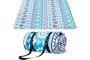 Diveblues Manta de Picnic Impermeable Doble 200x200 CM, Suave, Portátil y Plegable, Durable 210D Fabric, Fiestas de Picnic, Campamentos, Playas y Viajes al Aire Libre