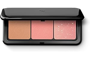 ‎KIKO MILANO KIKO Milano Multi Finish Trio Blush & Bronzer Palette 01 | Gesichtspalette Mit 1 Bronzer Und 2 Rouges Mit Mattem Und Metallischem Finish