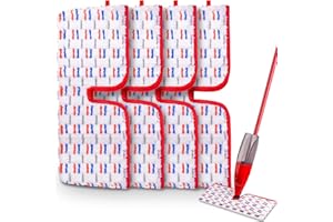 UMAYCOOL 4 Stück Wiederverwendbar Mop Pads für Vileda 1-2 Spraymax Sprühwischer, Mop Microfaser Reinigung Pads, Wischmopp-Reinigungskissen Bezug Ersatzbezug