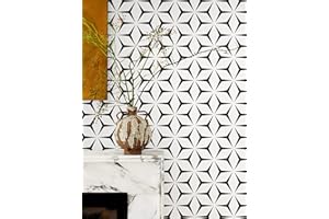 myforHD Carta da Parati Autoadesiva Impermeabile Minimalista Moderna con Motivo Geometrico a Strisce per Arredamento di Bagno, Soggiorno, Cucina e Camera da Letto