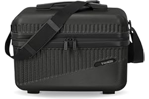 travelite Beautycase Hartschale Handgepäck, Bali, Kosmetikkoffer mit Organizer -und Aufsteckfunktion, 36 cm, 17 Liter