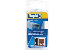 Rapid 40109550, Grapas para Black and Decker, Tipo 970/8 mm, 1120 unidades