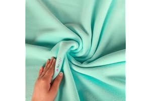 Anti-Pill Polar Fleece Fabric | Soft, Thick & Cuddly Washable Material | 150 cm Wide | Sold by The Metre | 50+ Colours (by Tia Knight) (Mint, Metre)